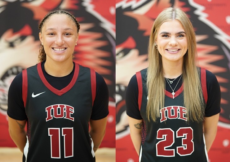 Taylor Farris (11) and Peyton Wells (23).