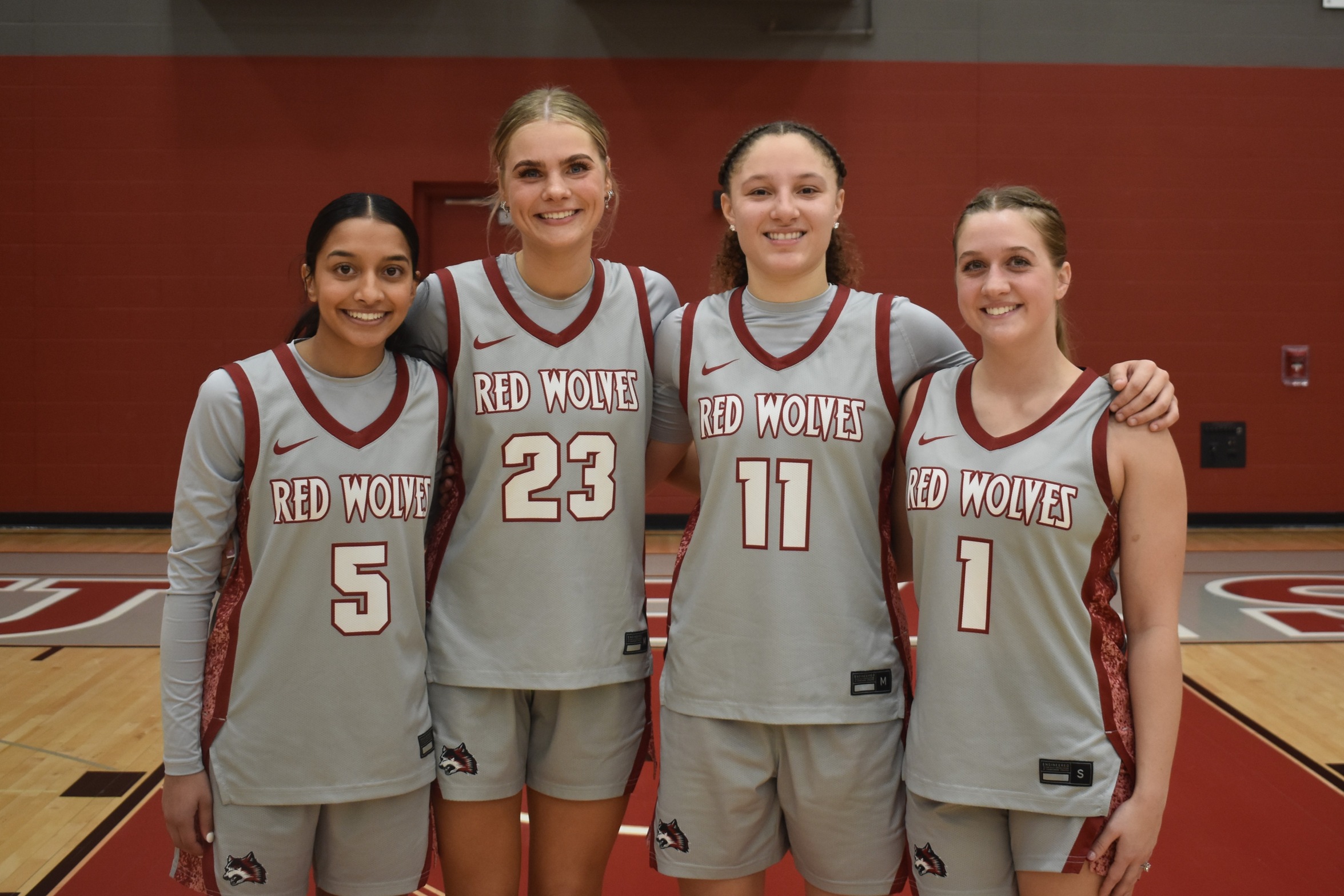 IU East seniors Minaxi Pandey, Peyton Wells, Taylor Farris and Gracie Kramer.